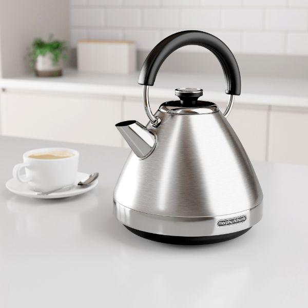 Morphy Richards Venture Metal Pyramid 1.5L Kettle