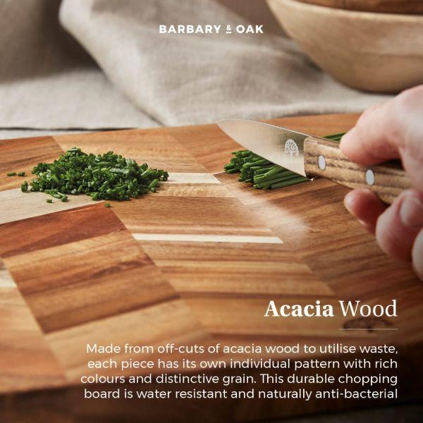 Barbary & Oak Rectangle Chopping Board Chevron