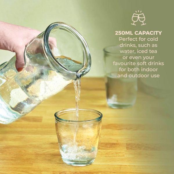 Barbary & Oak 250ml Recycled Glass Tumbler