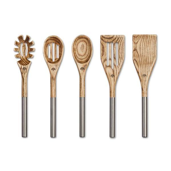 Barbary & Oak Hoxton 5 Piece Utensil Set with Holder