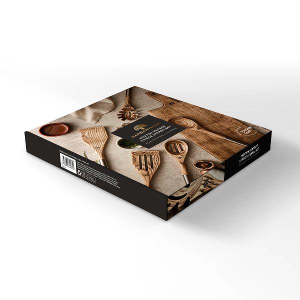 Barbary & Oak Hoxton 5 Piece Utensil Set with Holder
