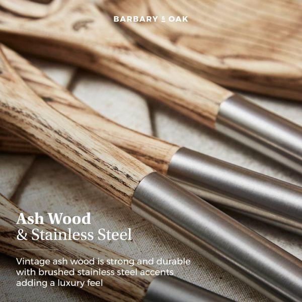 Barbary & Oak Hoxton 5 Piece Utensil Set with Holder