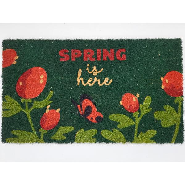 Printed Coir Mat 40cm x 70cm - SPRING IS HERE