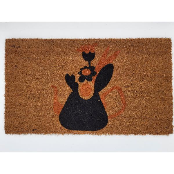 Printed Coir Mat 40cm x 70cm - FLOWER POT