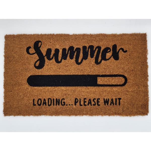 Printed Coir Mat 40cm x 70cm - SUMMER IS LOADING