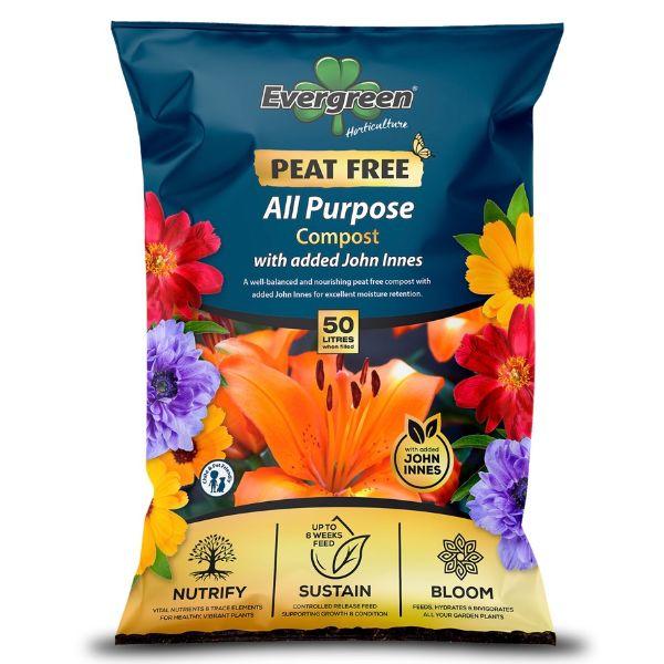 Evergreen All Purpose Compost John Innes (Peat Free) 50L