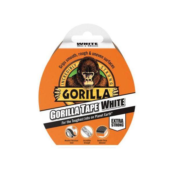 Gorilla 10m White Tape