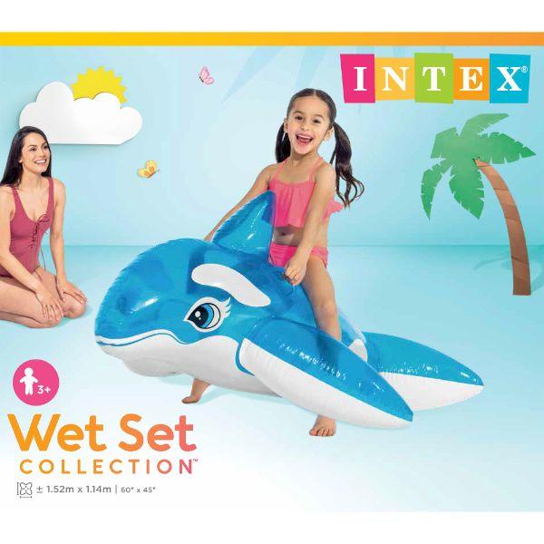 Intex 66&quot; Little Whale Ride-On