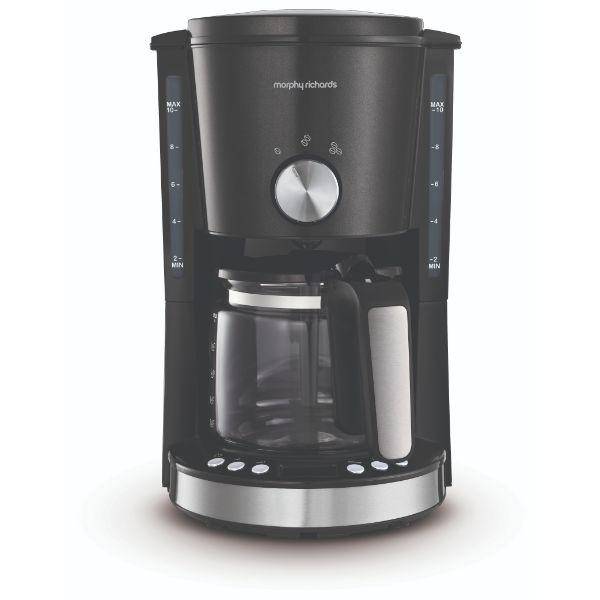 Morphy Richards Black 1.25L Pour Over Programmable Coffee Maker
