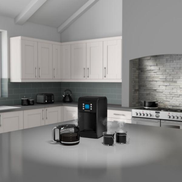 Morphy Richards Black 1.8L Pour Over 12 Cup Coffee Maker