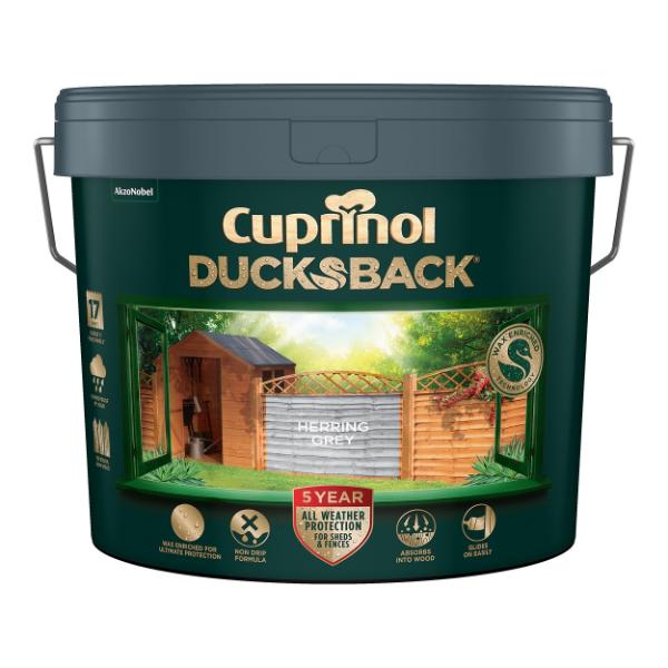 Cuprinol 5 Year Ducksback Herring grey 9L