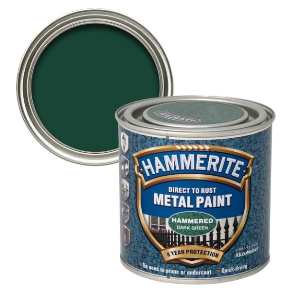 Hammerite Metal Paint Hammered Dark green 250ml