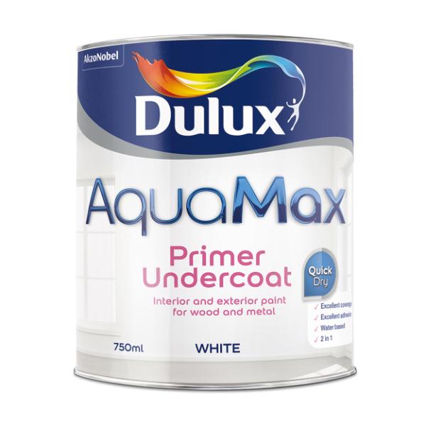 Dulux Aquamax Primer Undercoat White 750ml
