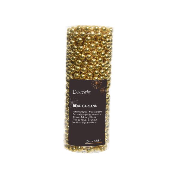 Christmas Bead Garland Gold