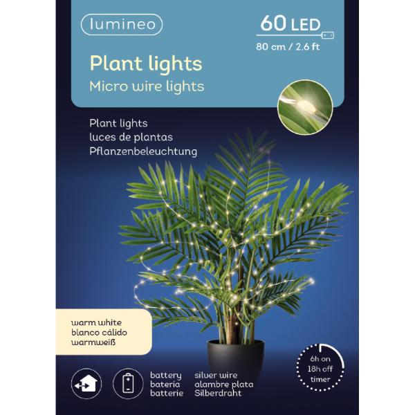Micro LED plant lights Battery operated - outdoor