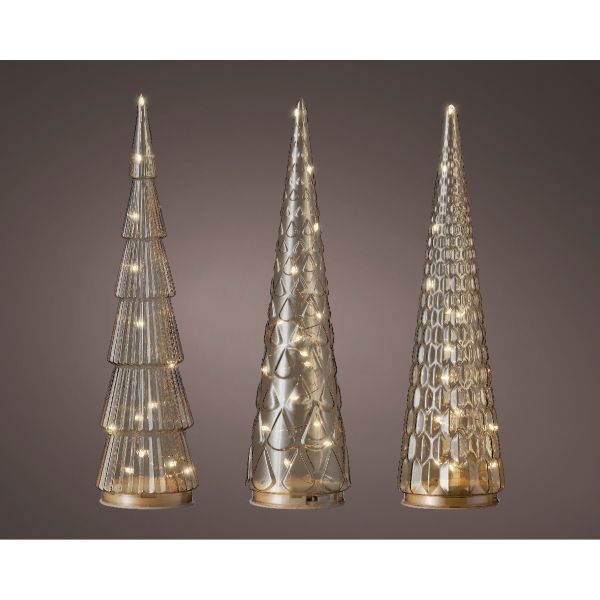 Christmas Micro LED glass tree decoration