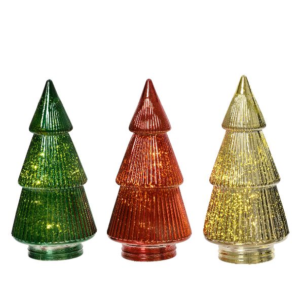 Christmas Glass Tree With Leds