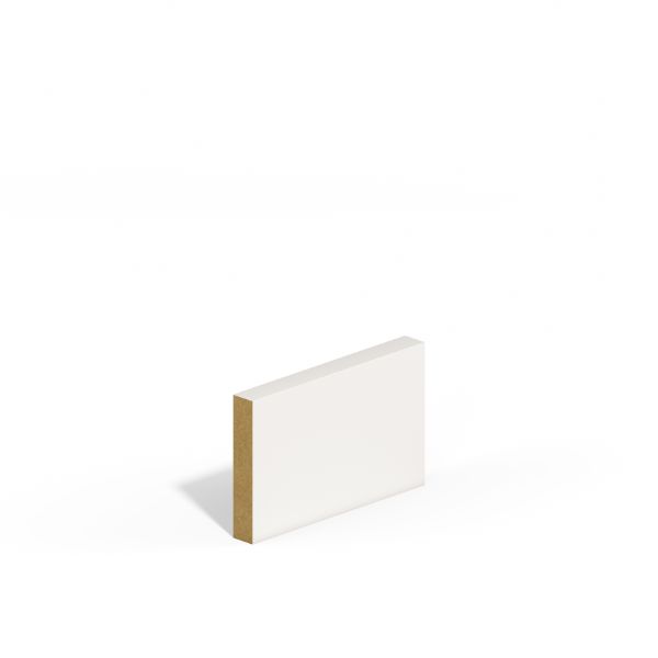 SAM01 Square Edge Primed MDF Skirting/Architrave 18X144mm X5.49M