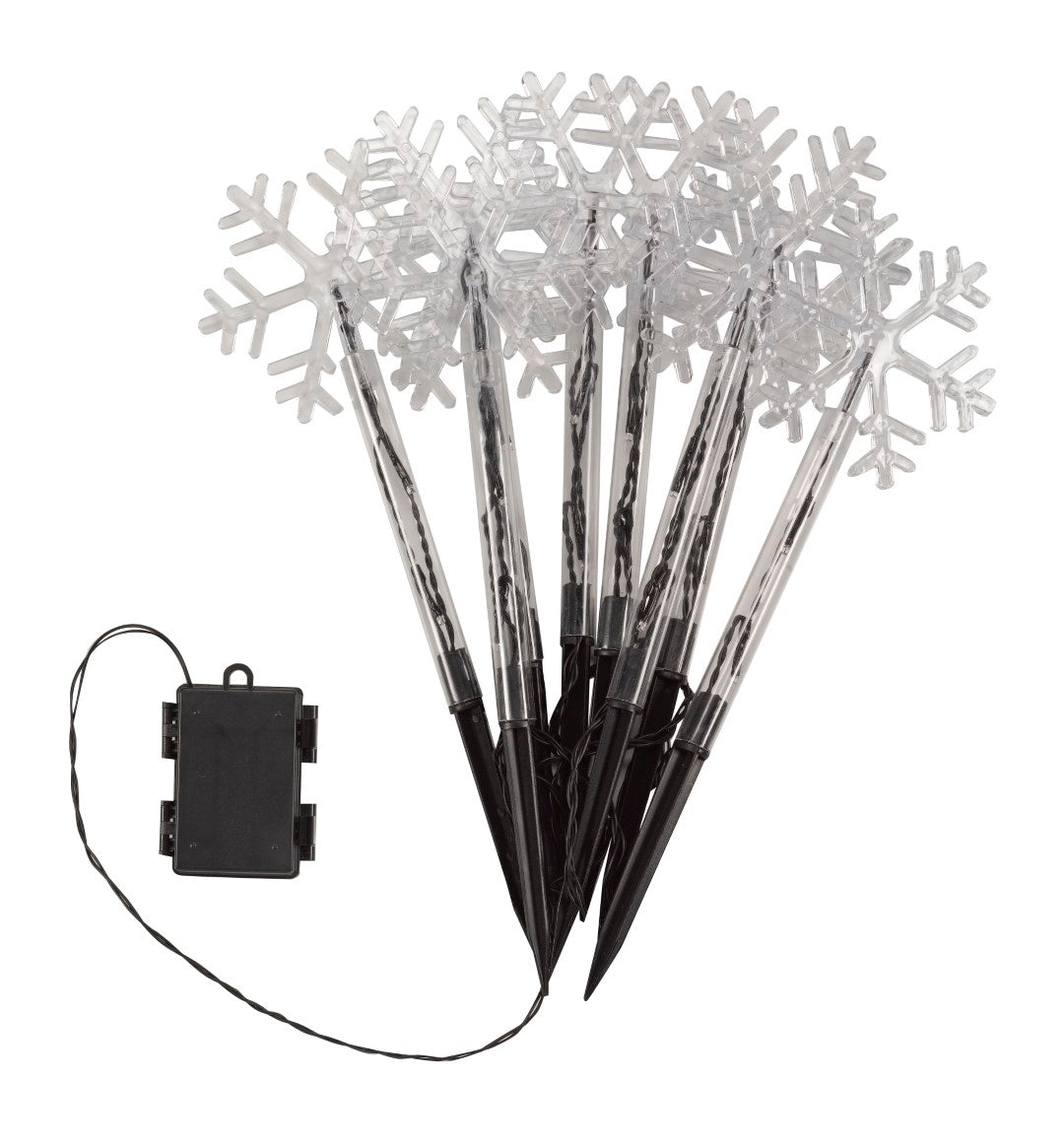Three Kings SnowDécor Stakes - Set of 8 - Warm White