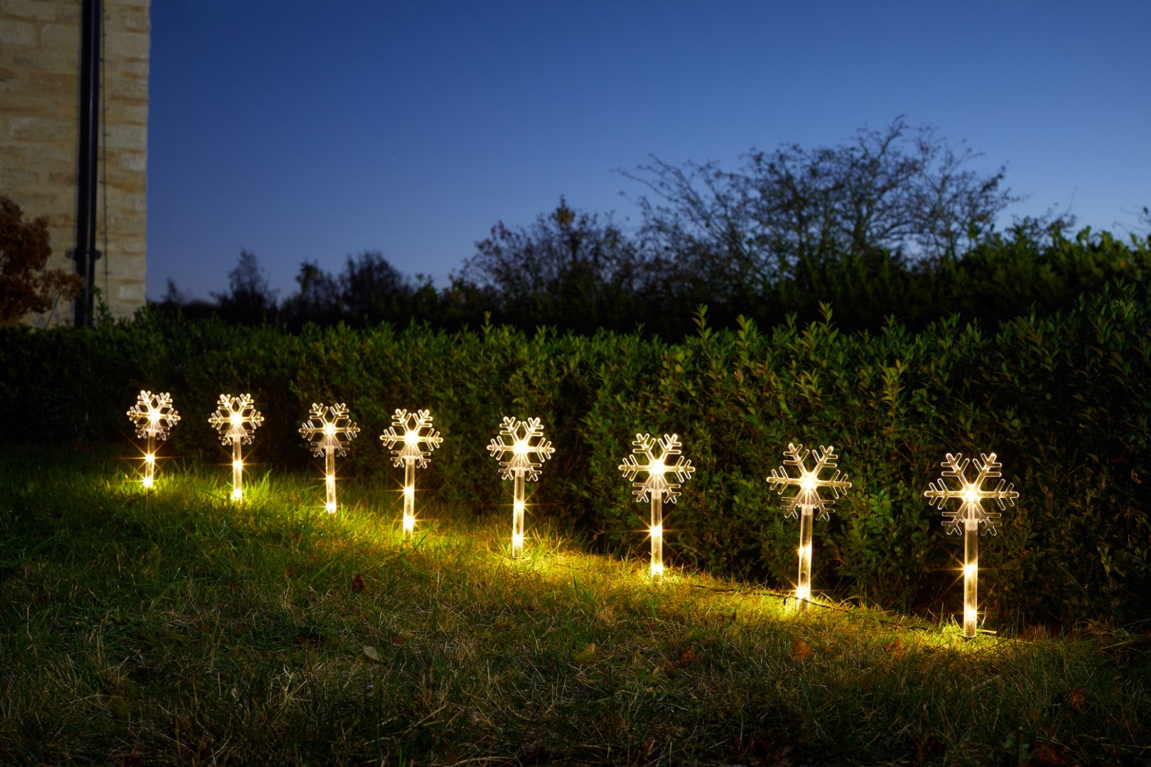 Three Kings SnowDécor Stakes - Set of 8 - Warm White