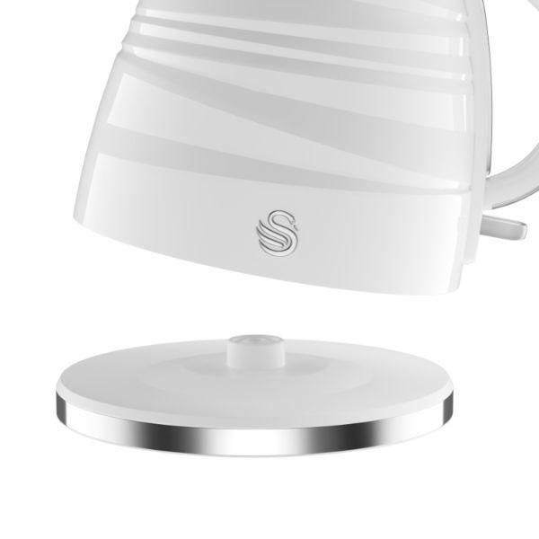 Swan Symphony 1.7L White Jug Kettle
