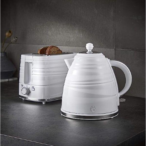 Swan Symphony 1.7L White Jug Kettle