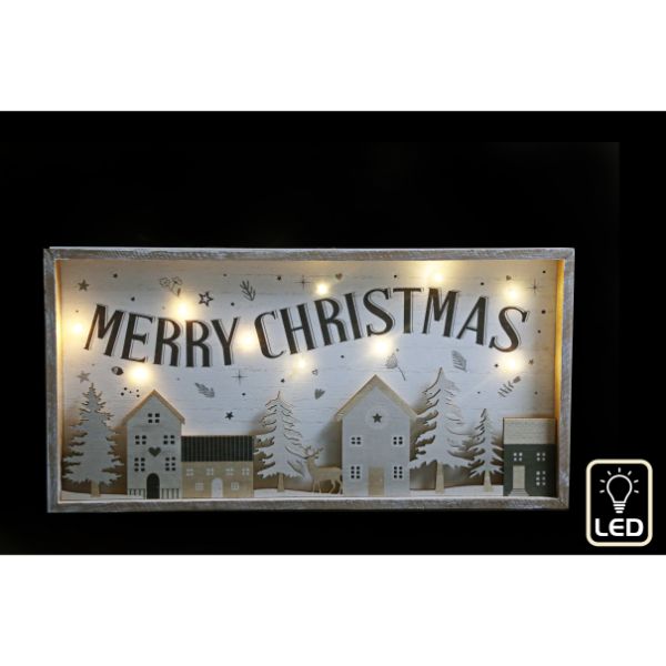 40 X 20 LED Merry Xmas Plaque