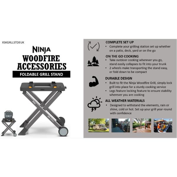 Ninja Woodfire Electric BBQ Grill Stand