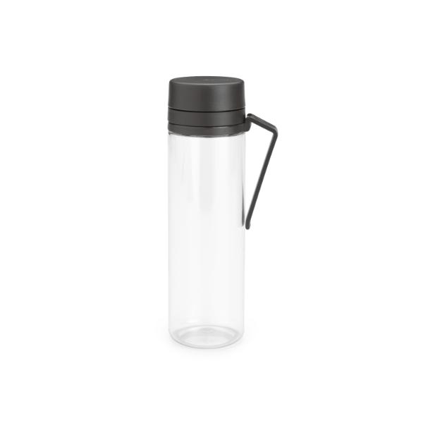 Make & Take Water Bottle with Strainer, 0,5L - Dark Grey