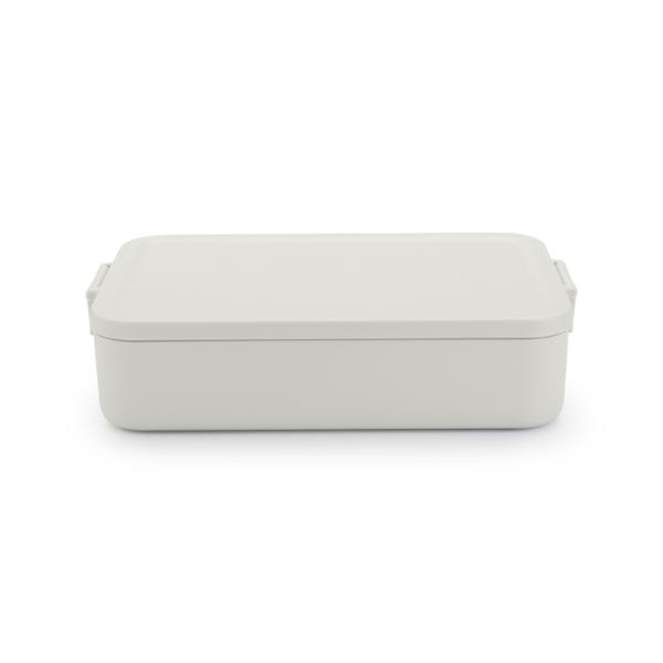Make & Take Lunch Box Bento, Large, Plastic - Light Grey