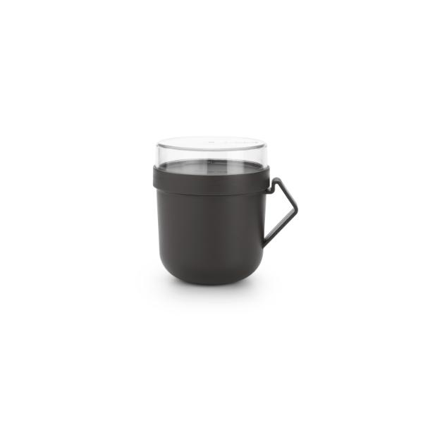 Make & Take Soup Mug, 0,6L, Plastic - Dark Grey