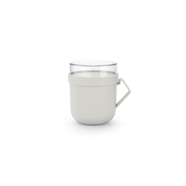 Make & Take Soup Mug, 0,6L, Plastic - Light Grey
