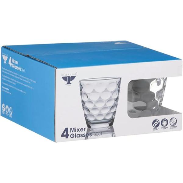 Ravenhead Essentials Disco Mixer Glass Sleeve 4 x 30Cl