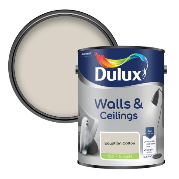 Dulux Walls & Ceilings Soft Sheen Egyptian Cotton 5L