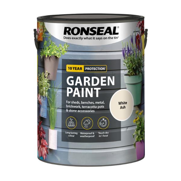 Ronseal Garden Paint White Ash 5Lt