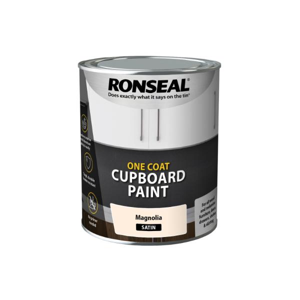 Ronseal One Coat Cupboard Melamine &amp; Mdf Paint Magonola Satin