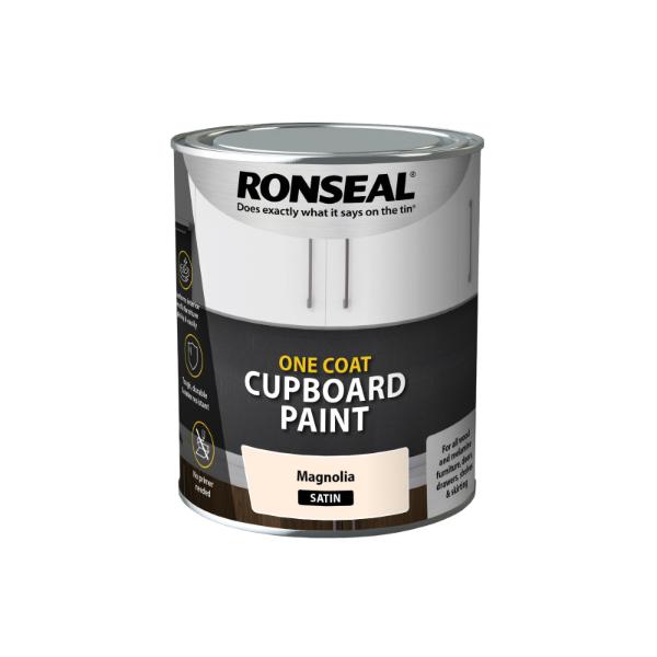 Ronseal One Coat Cupboard Melamine & Mdf Paint Magonola Satin