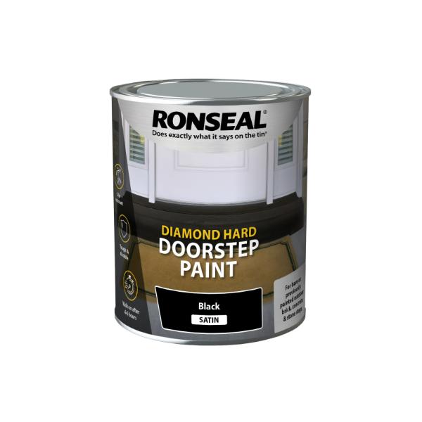 Ronseal Doorstep Paint Black 750Ml