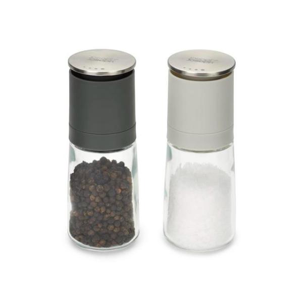 JJ DUO No-spill Salt & Pepper Set - Grey