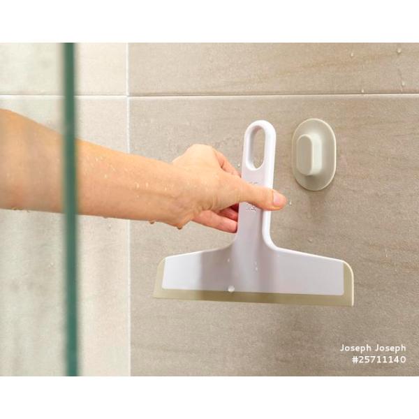 JJ DUO Squeegee w/Suction Holder - White