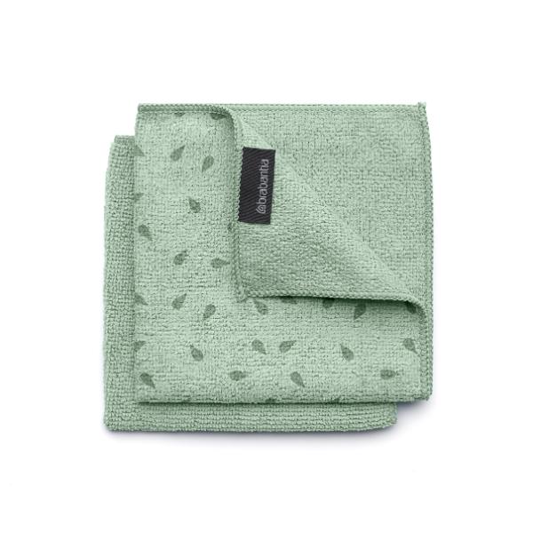 Microfibre Dish Cloths Set of 2 30x30 cm - Jade Green- Brabantia