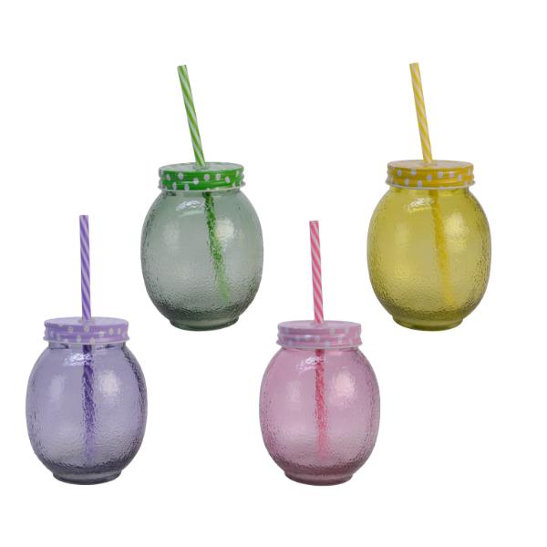 Water drink jar glass 0.6L
