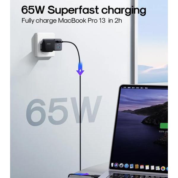 Joyroom 65W 2C1A Smart Fast Charger