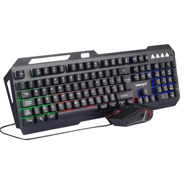 Metallic Keyboard And Mouse - Uk Layout