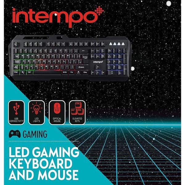 Metallic Keyboard And Mouse - Uk Layout