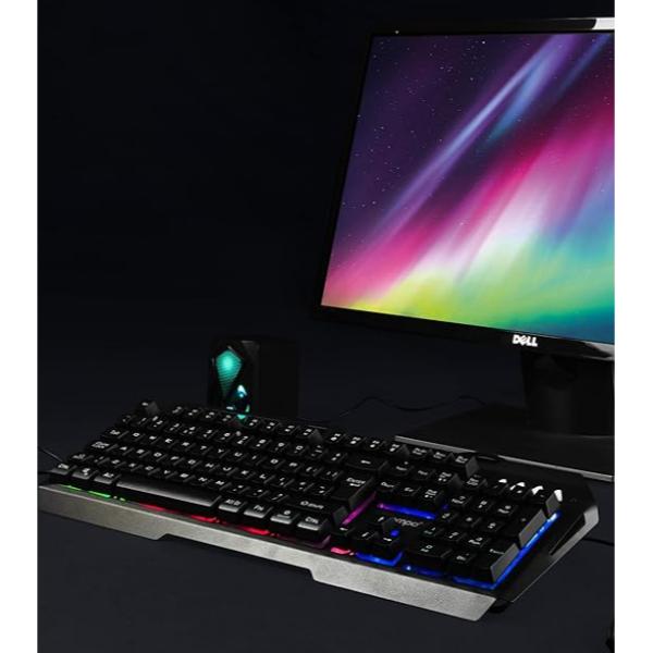 Metallic Keyboard And Mouse - Uk Layout