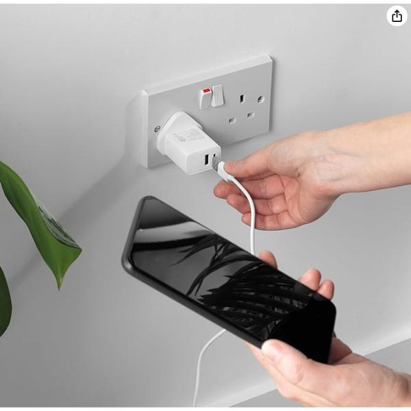 Intempo Pd 20W Usb A + C Uk Wall Charger