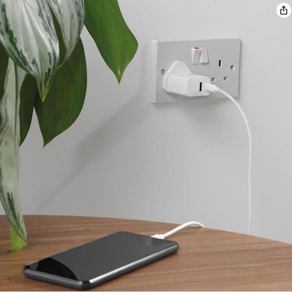 Intempo Pd 20W Usb A + C Uk Wall Charger