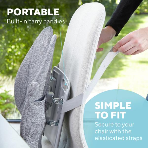 Homedics Heated Back Support Cushion