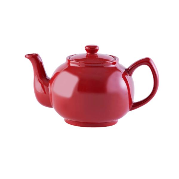P&K Red 6Cup Teapot